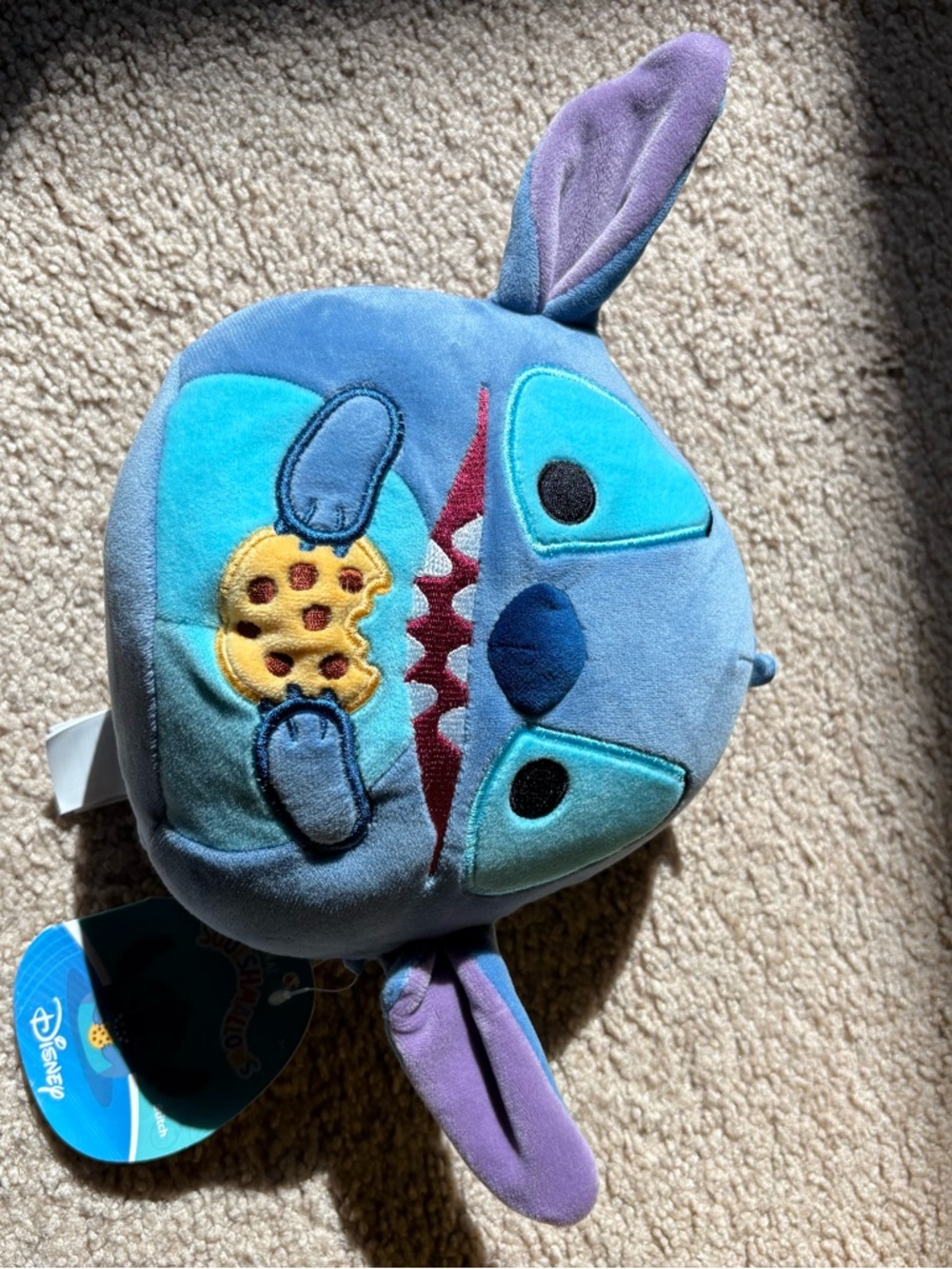 Disney Blue and Purple Stitch squishmallow NWT